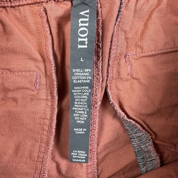 Vuori Red Athletic Shorts Elastic Waistband Lightweight - Picture 9 of 12